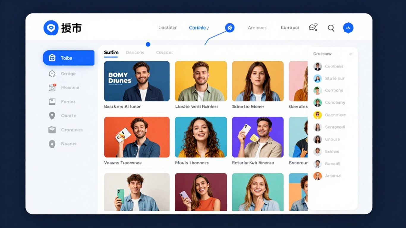 E-commerce dashboard with product displays and integration graphics.
