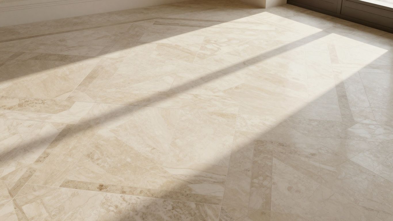 Versailles pattern travertine floor sketch
