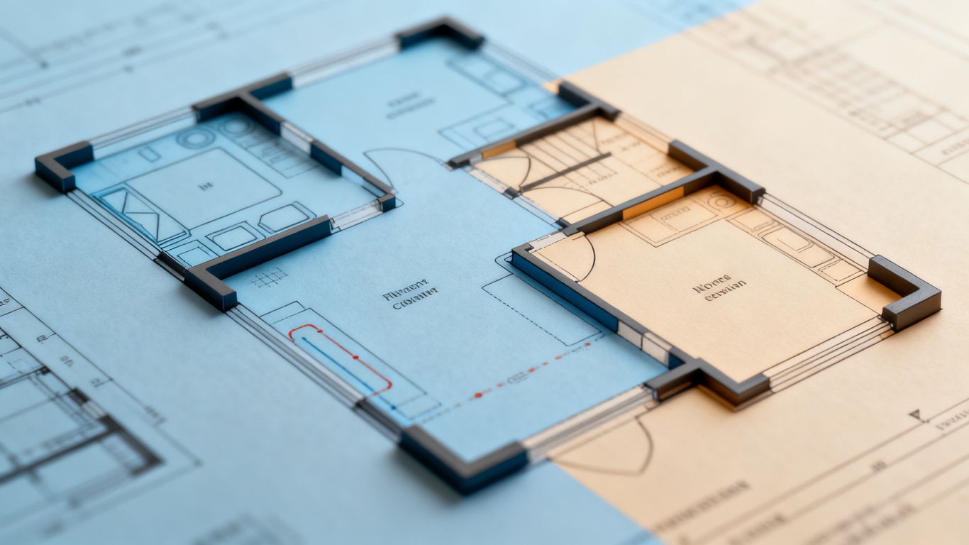 A diagram showing indoor climate control zones