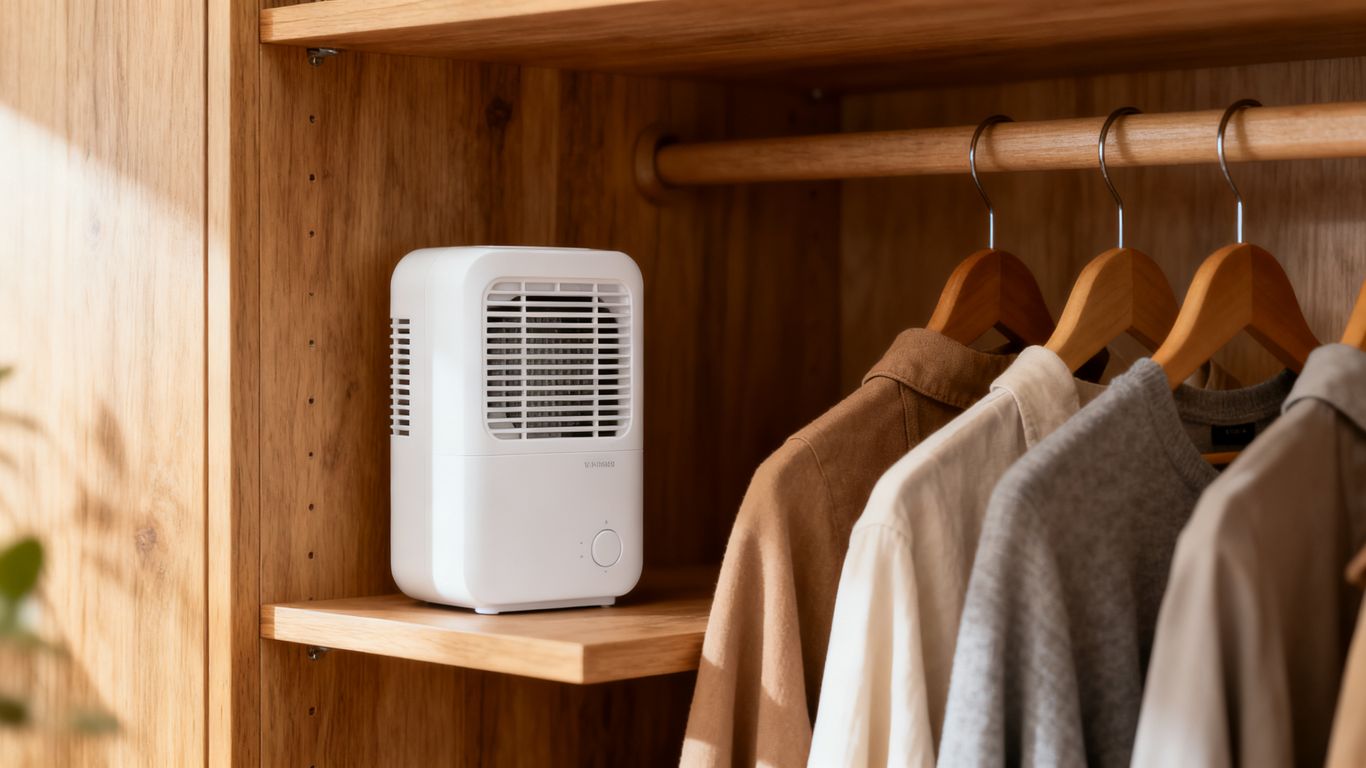 A small device in a closet