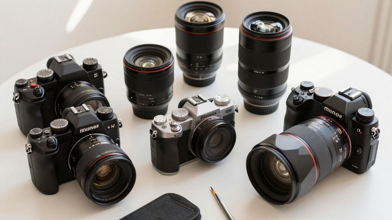 Photography equipment and creative tools for photo editing.
