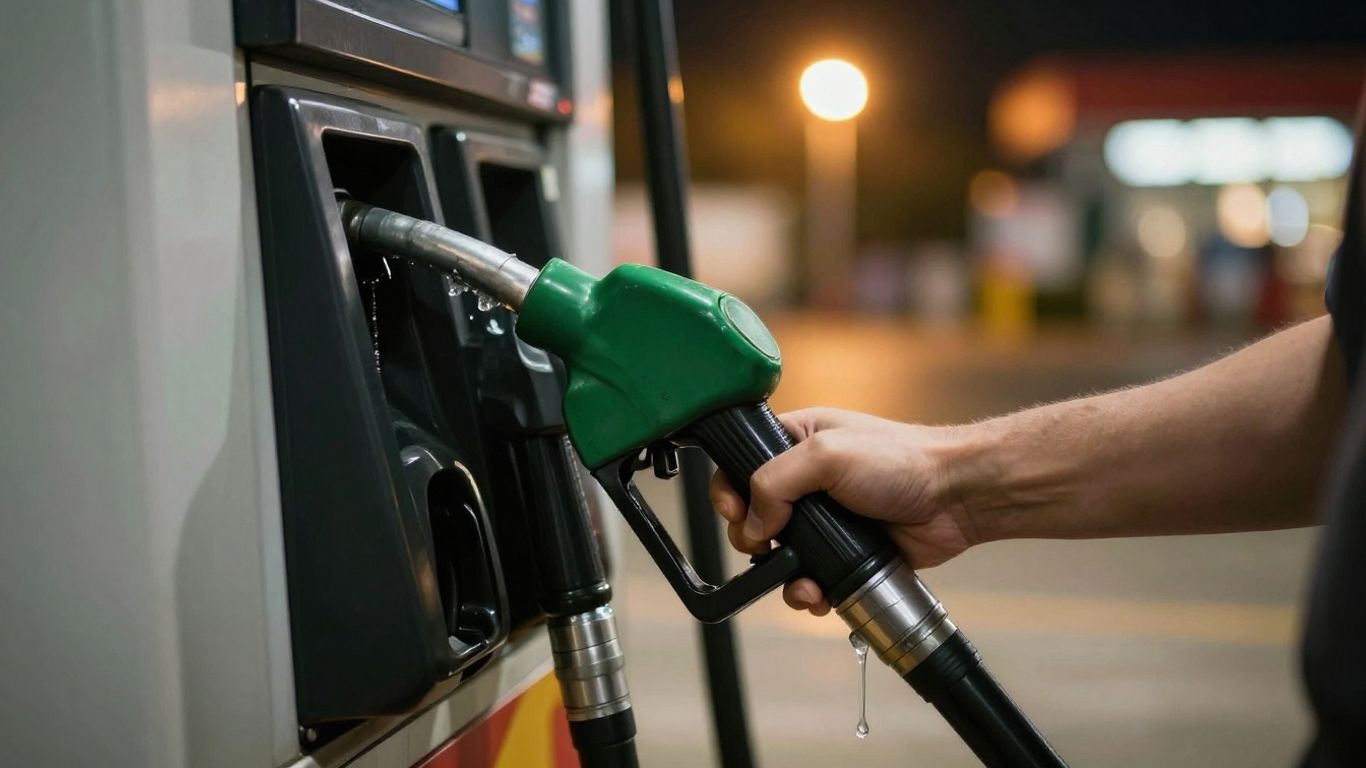 Pompe à essence et réservoir de voiture, prix carburant