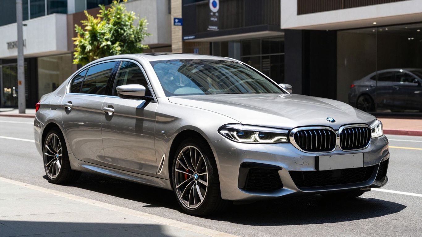2019 BMW 5 Series sedan parked in Canberra