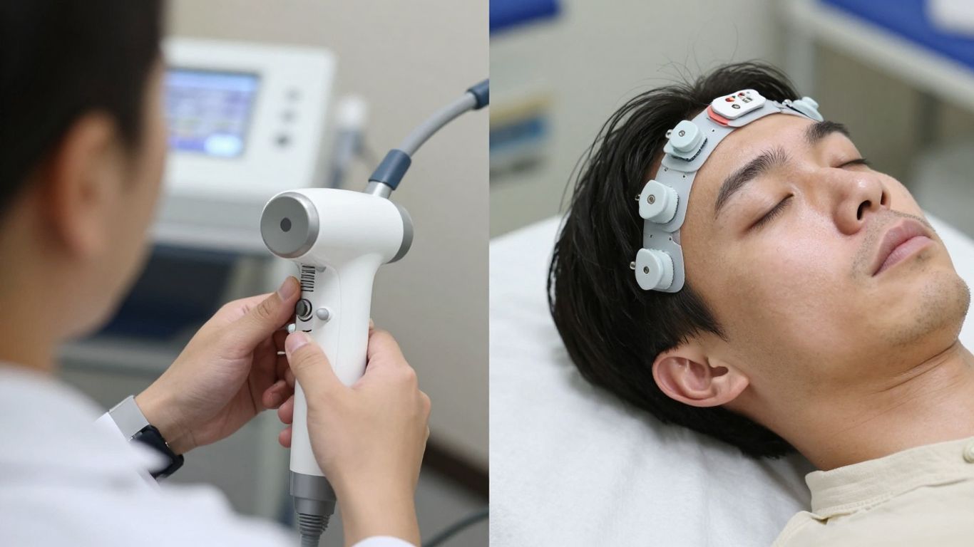 TMS and ECT treatment comparison for depression.