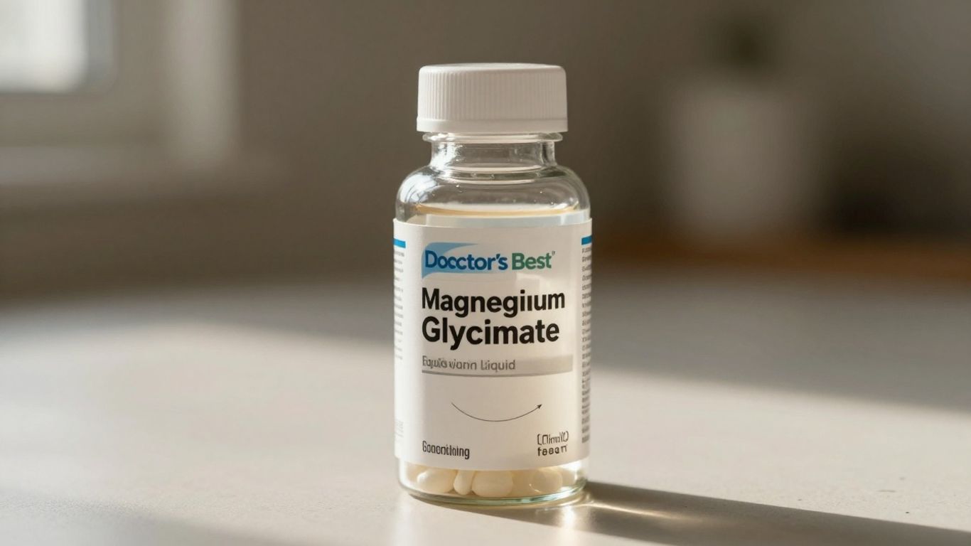 Doctor's Best Magnesium Glycinate liquid supplement bottle.