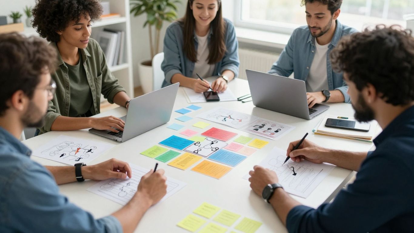 Customers planning an interactive campaign