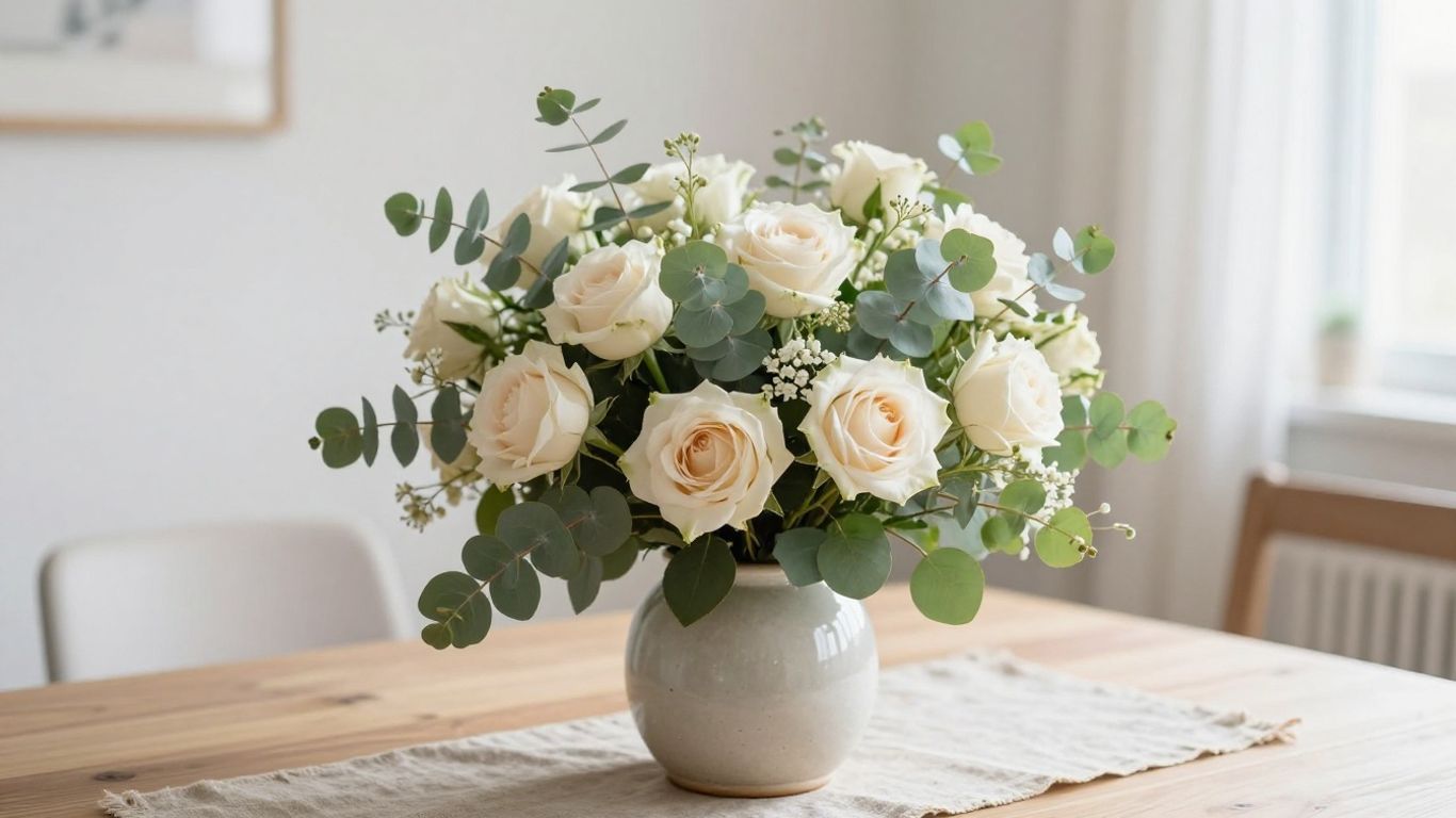 Seasonal anniversary flowers in an Altona home
