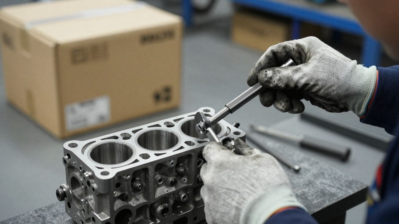 Used engine block supplier inspection