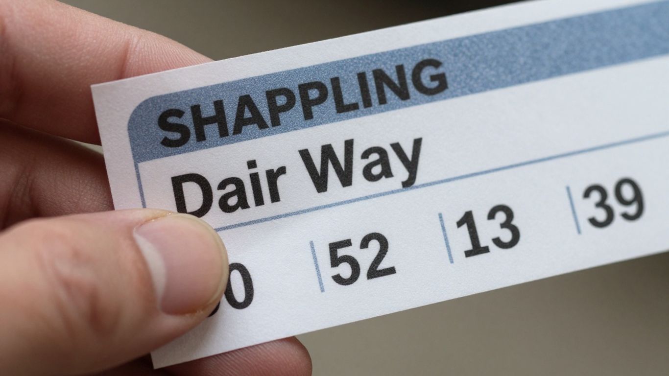 Close-up of airway bill number on shipping label.