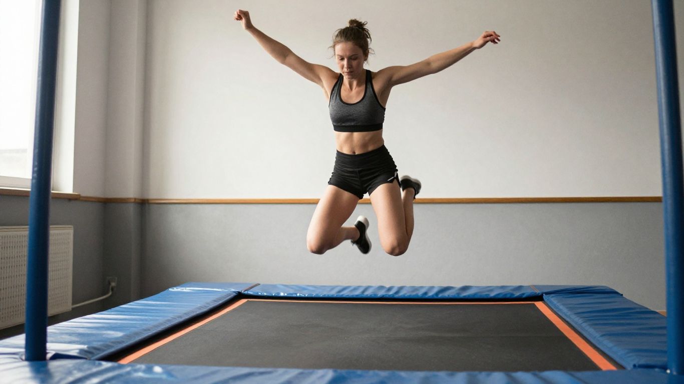 A beginner practicing steady bouncing technique