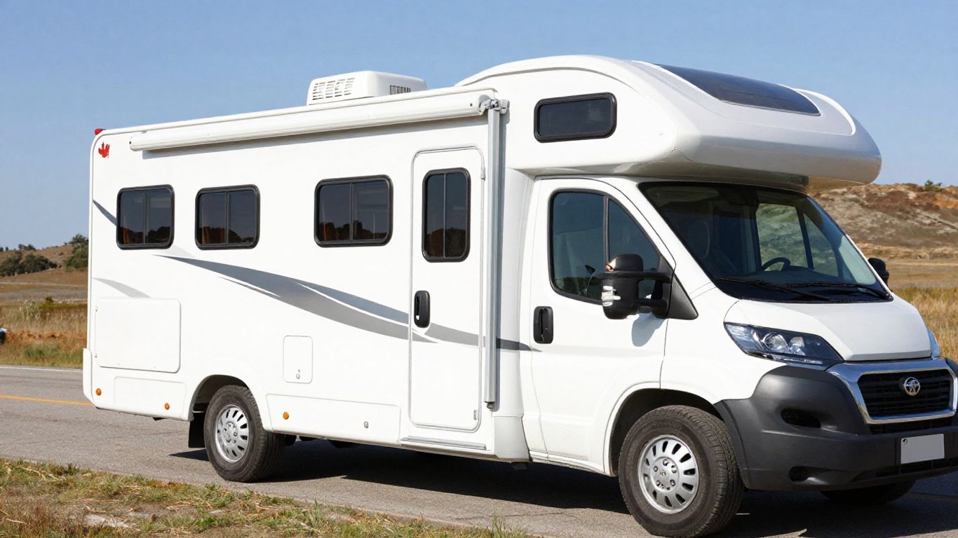 Canadian RV rental with key in ignition
