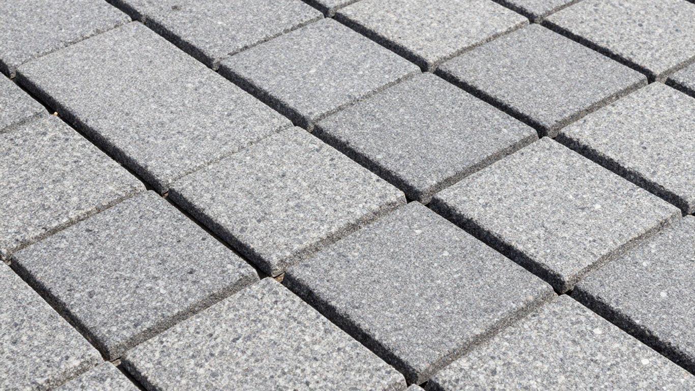 Granite sett driveway paving