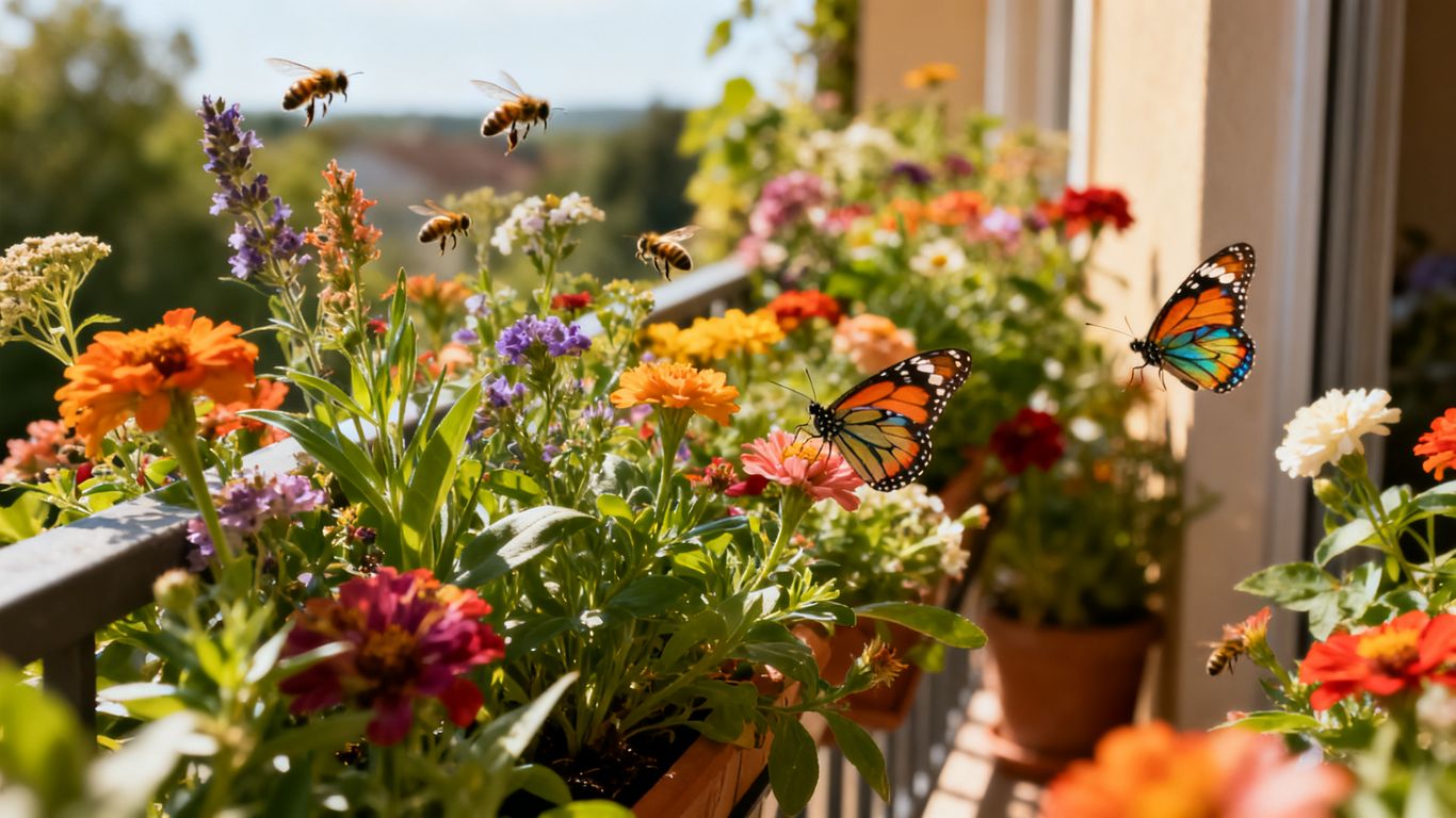 Blumige Vielfalt auf dem Sommerbalkon