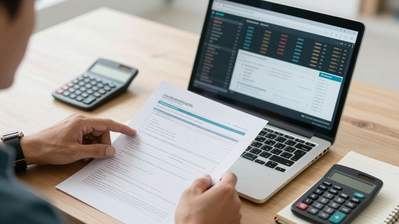 Trader reviewing crypto funding rules at home