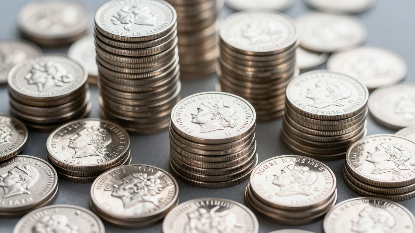 Silver bullion bars, coins, and rounds