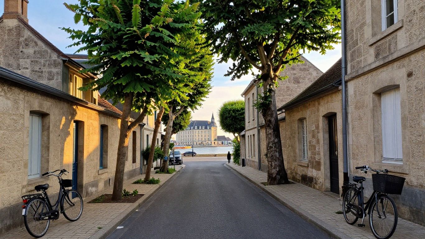 Rue calme près du centre de La Rochelle