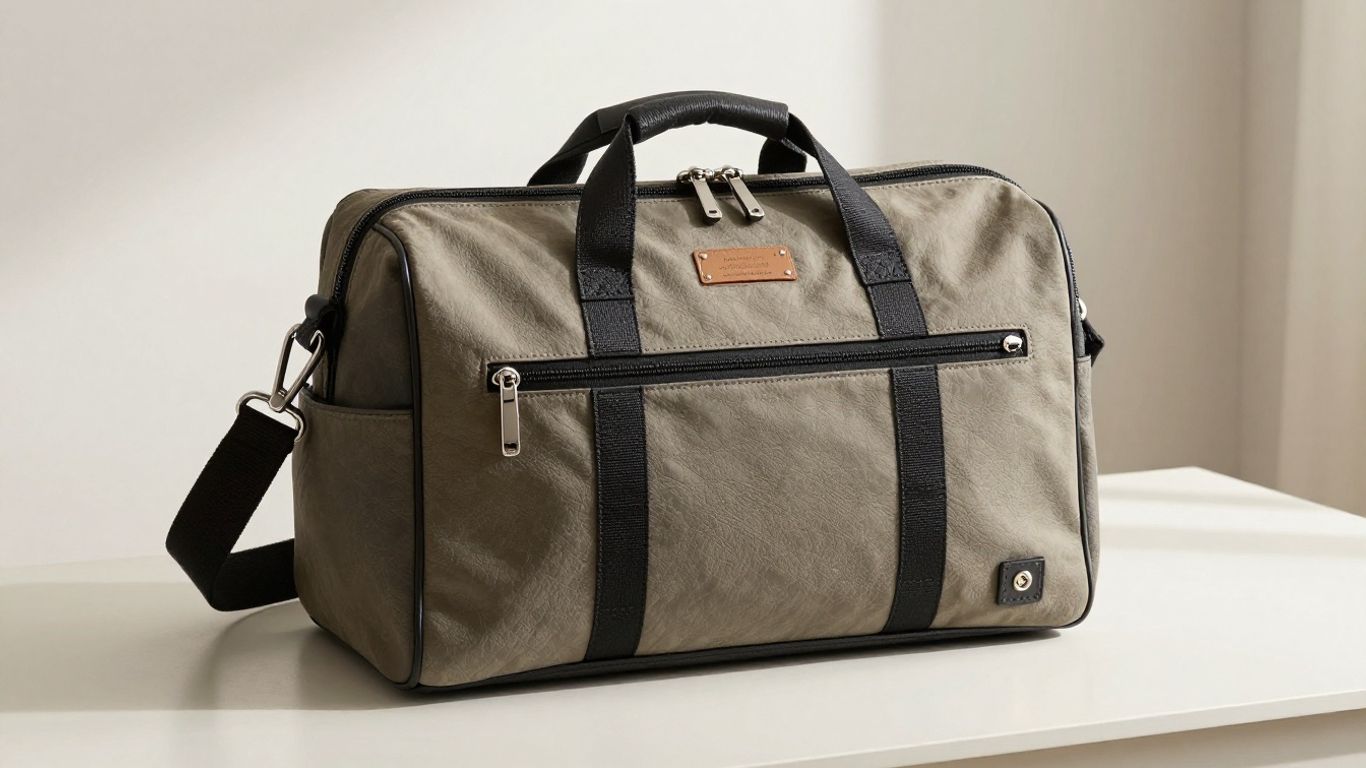 Stylish designer diaper bag for chic parents.