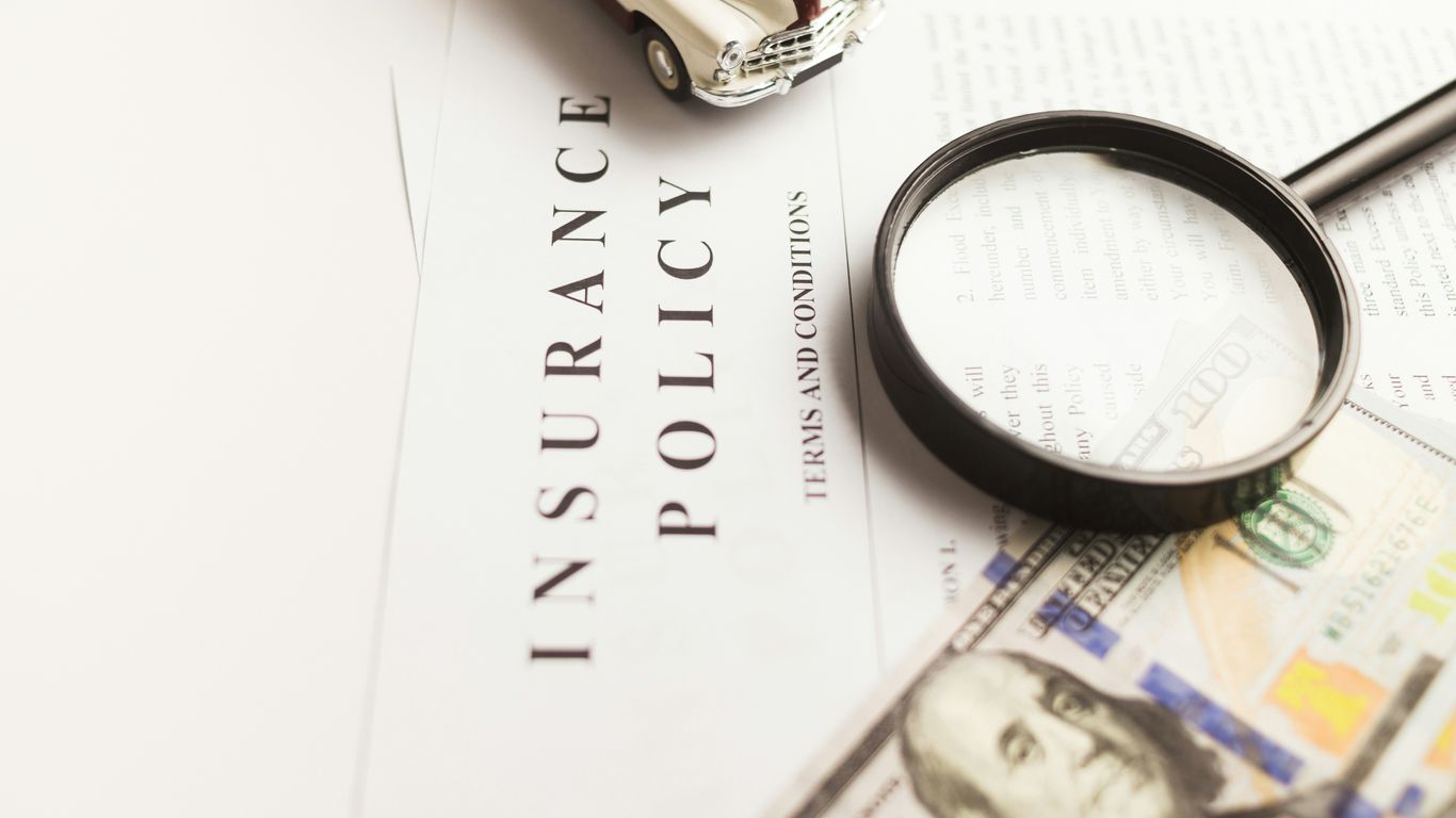Magnifying glass focusing on product classification data