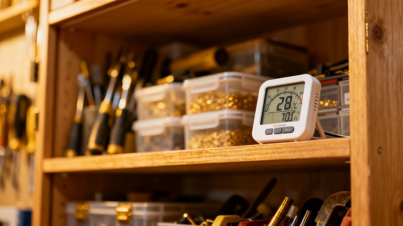 Measuring cabinet moisture requirements
