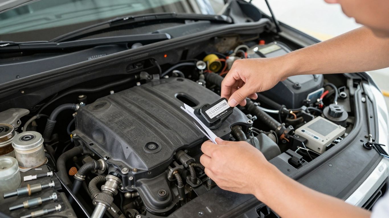 Chery vehicle engine bay inspection