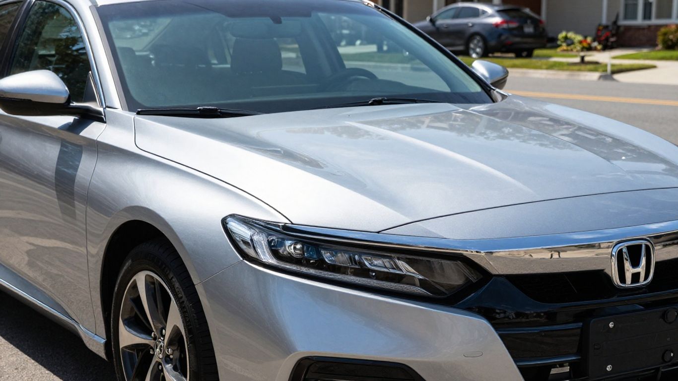 Silver Honda Accord parked outdoors