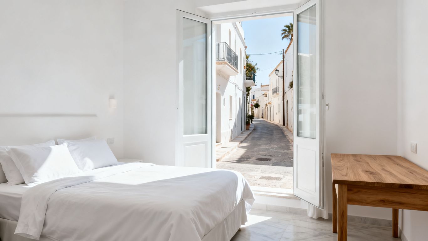 Chambre d'hôtel lumineuse et moderne