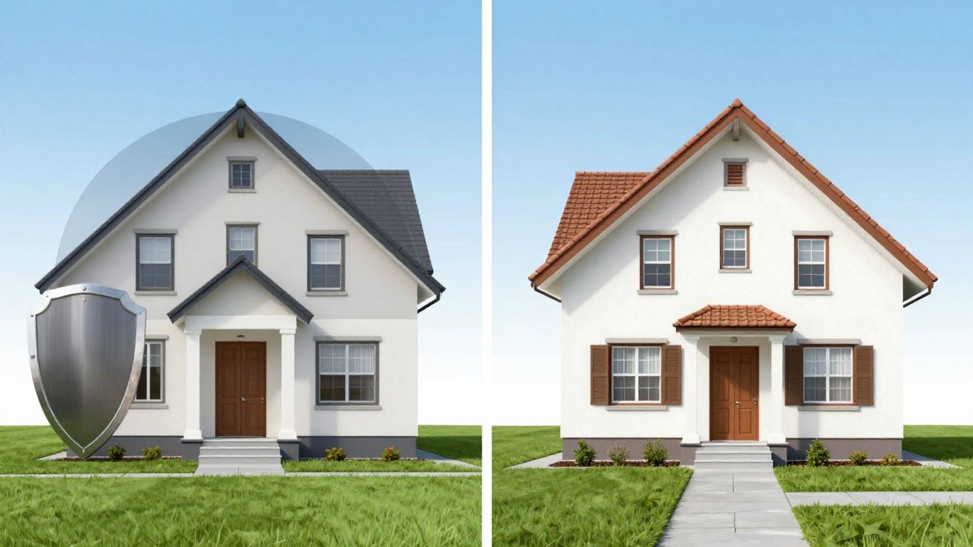 Comparación visual de seguros de hogar Caser y BBVA Allianz.