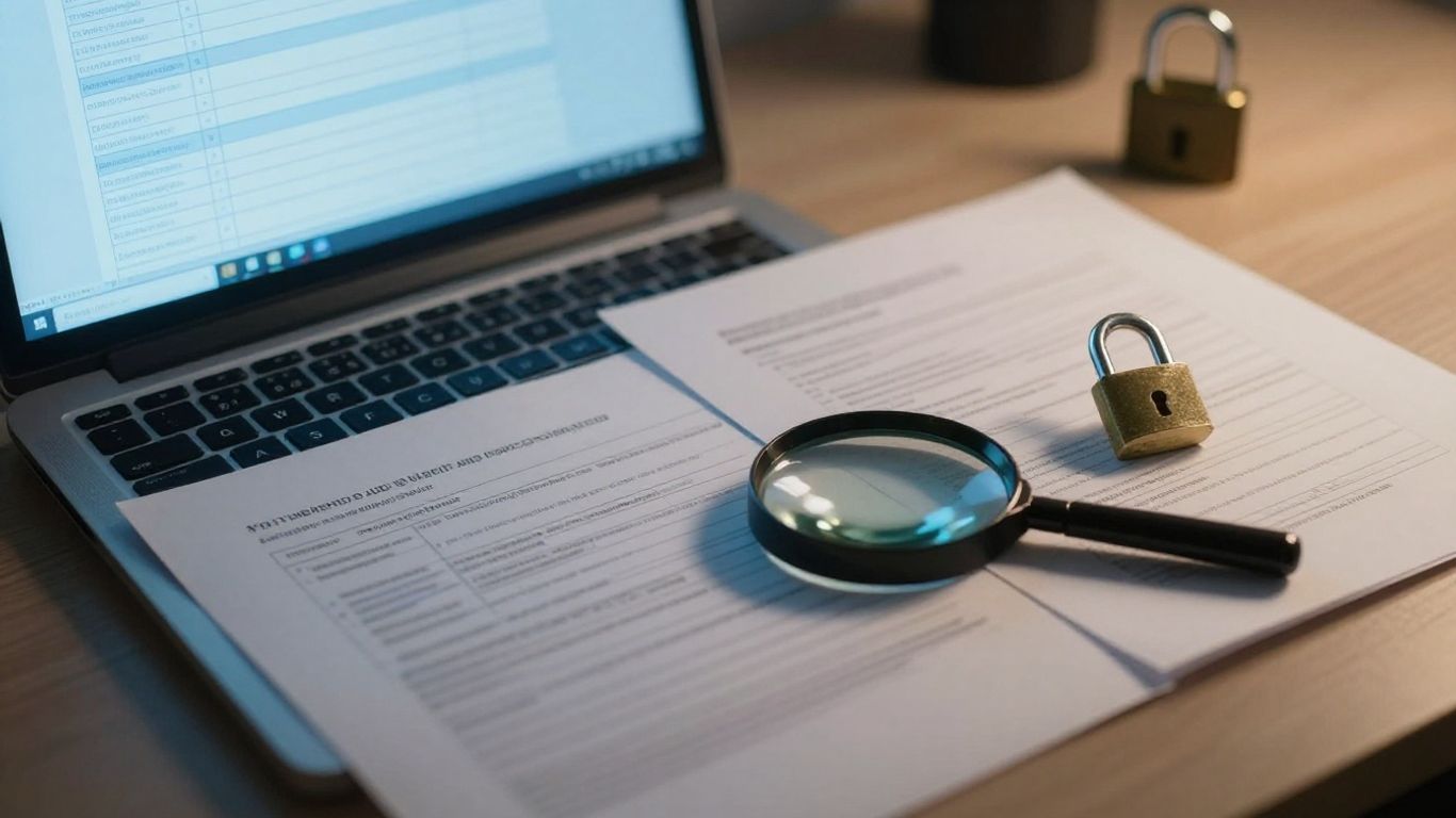 Secure review of converted financial data