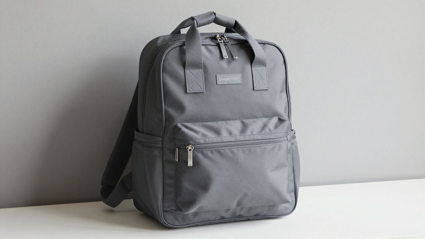 Dagne Dover Indi Neoprene Diaper Backpack on a clean surface.