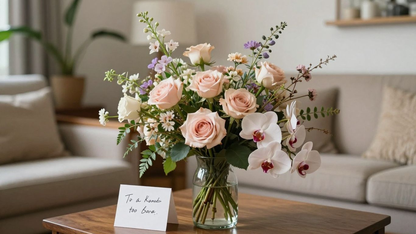 A curated bouquet of meaningful blooms
