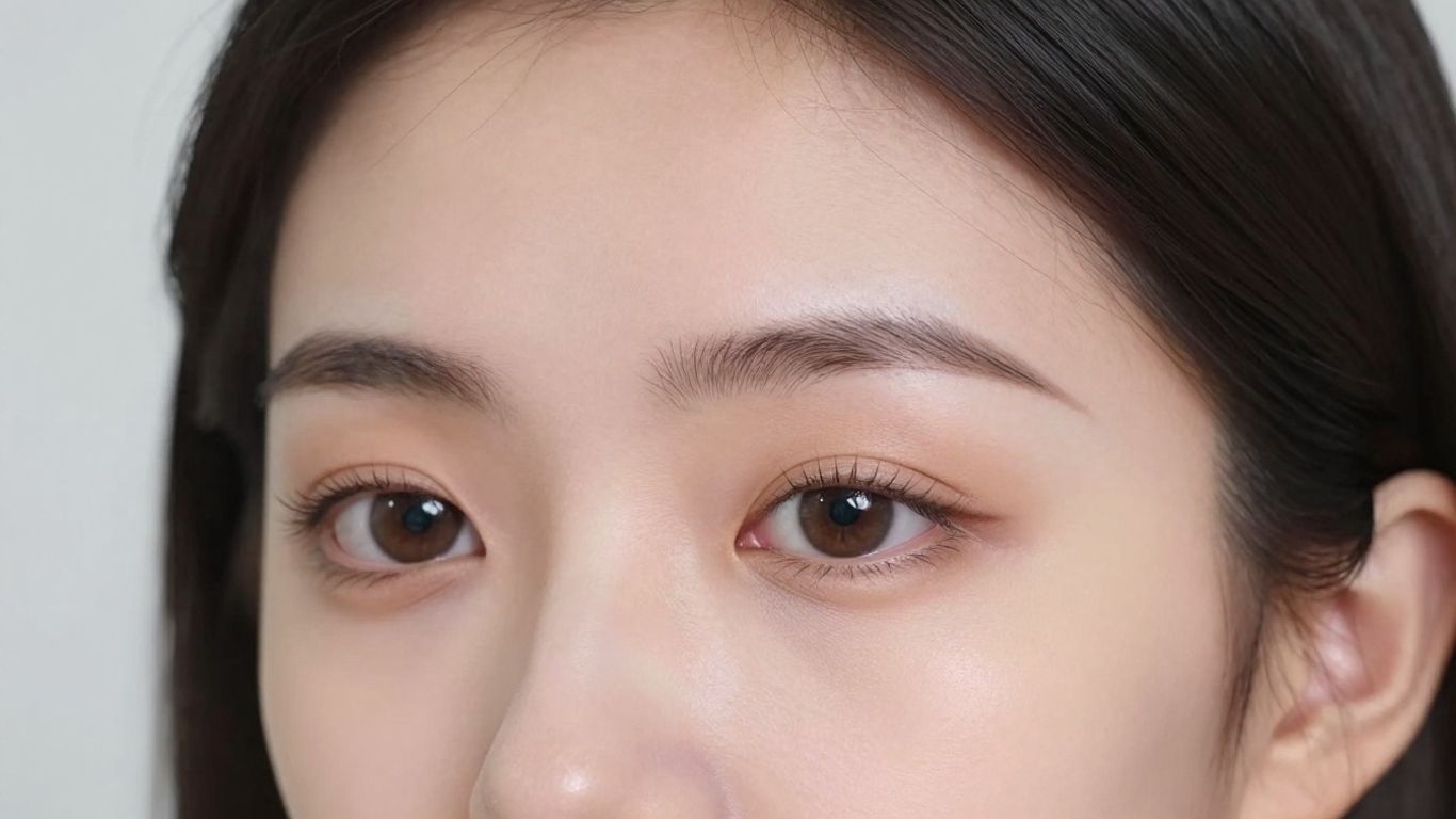 Woman contouring square face with makeup