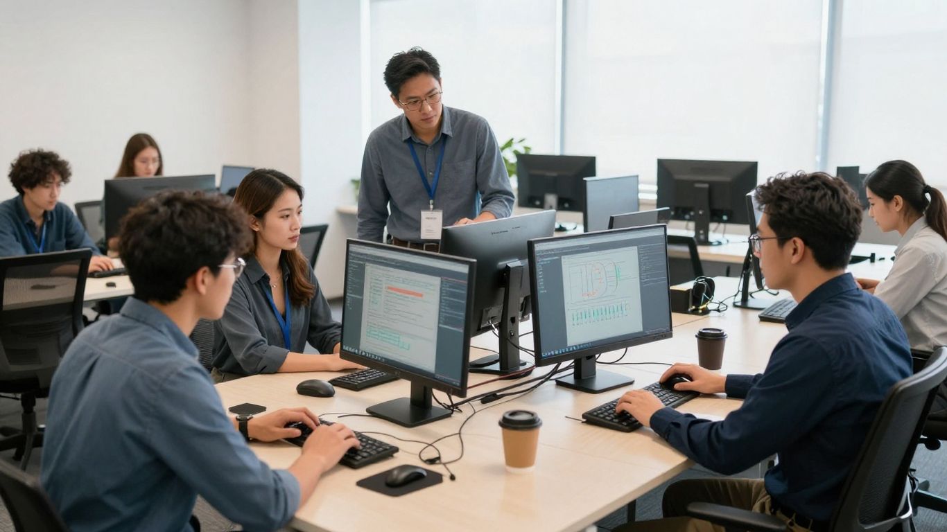 Outsourced vs in-house IT support comparison in an Australian office.