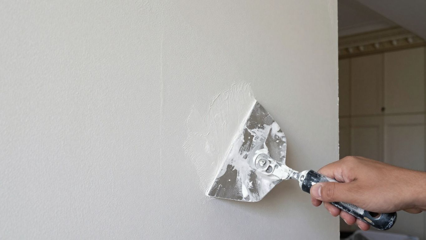 Limelite renovating plaster applied to an old Bristol home wall.