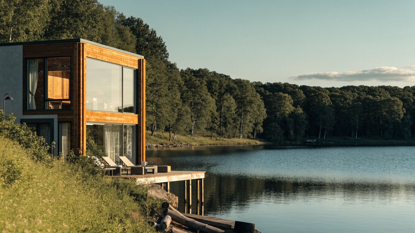 lakefront airbnb design premium rates