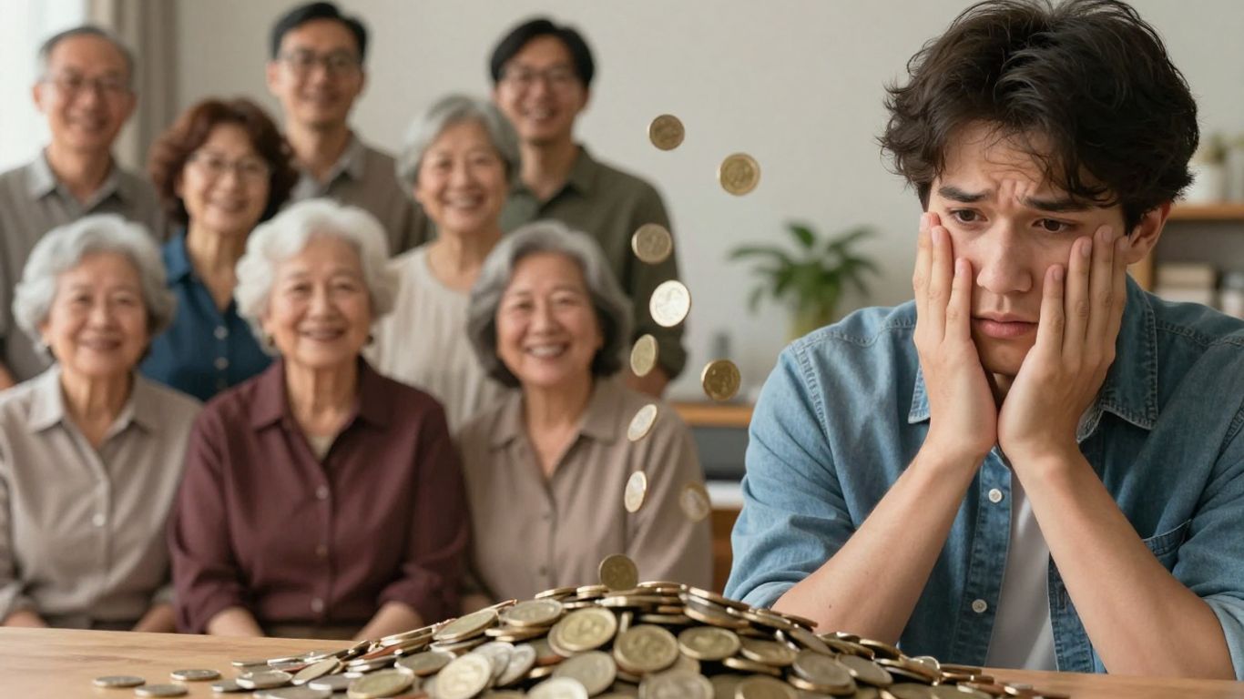 Boomers and younger generation with money falling.