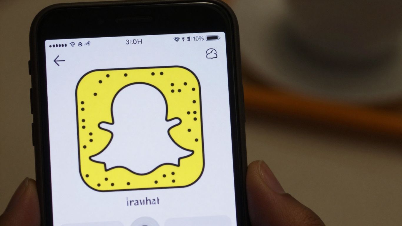 Écran Snapchat montrant un profil bloqué