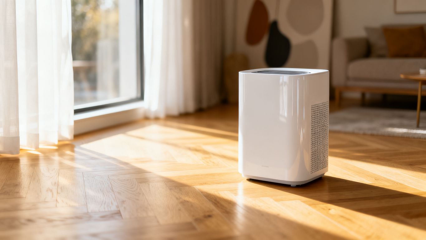 A modern desiccant unit in an elegant living space