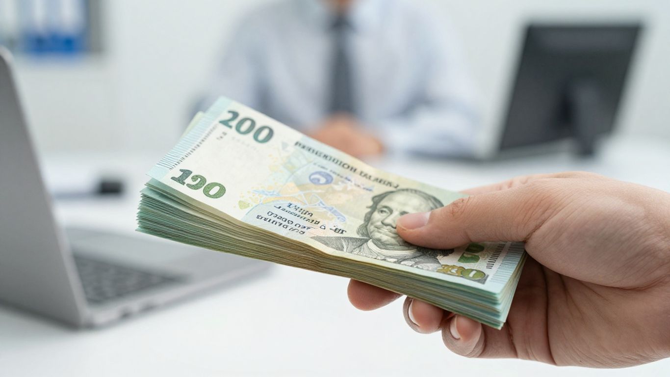 Mano con dinero, inicio de negocio bHIP.