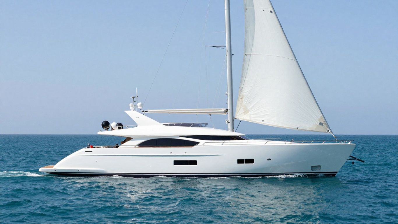 Sleek superyacht Sailing Yacht A on the water.