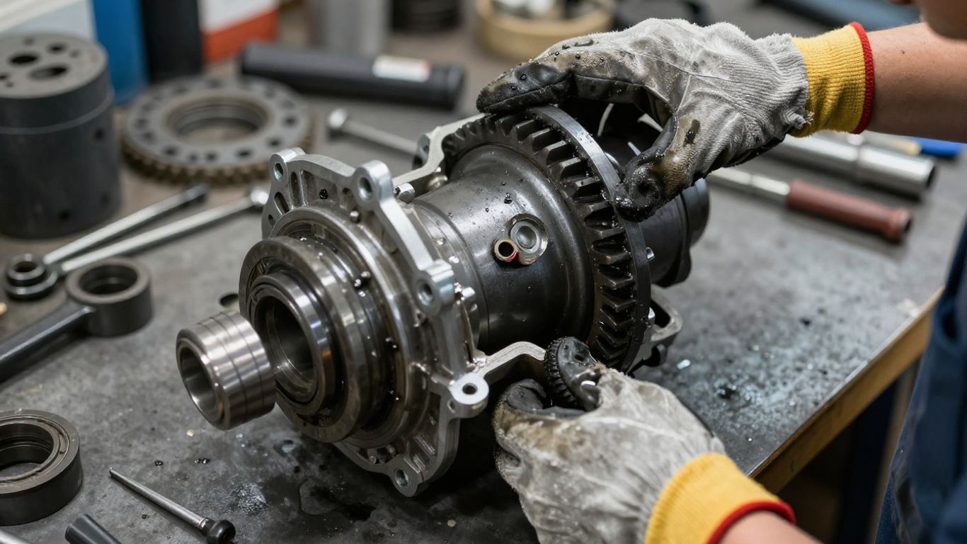 Used differential assembly inspection in workshop