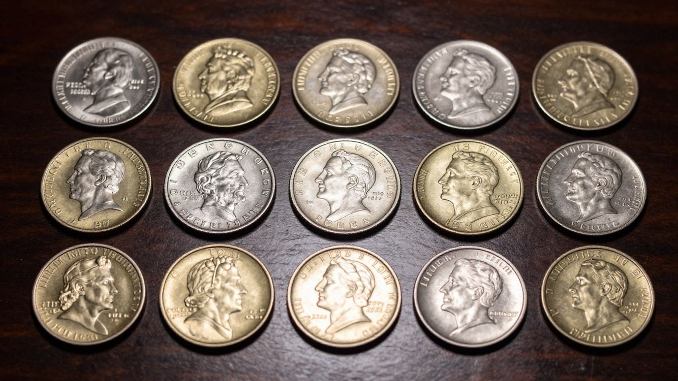 Current United States coin sizes