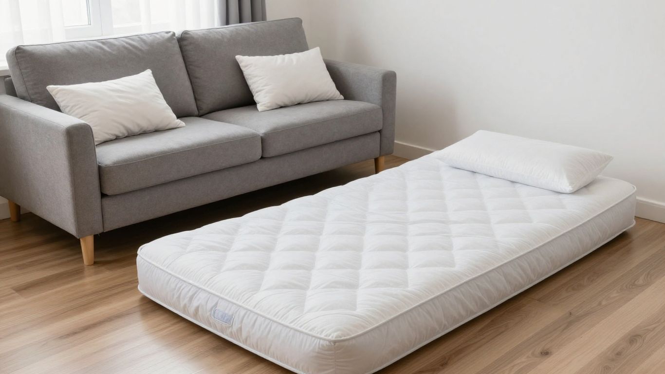 Pull-out couch versus air mattress for Airbnb guests.