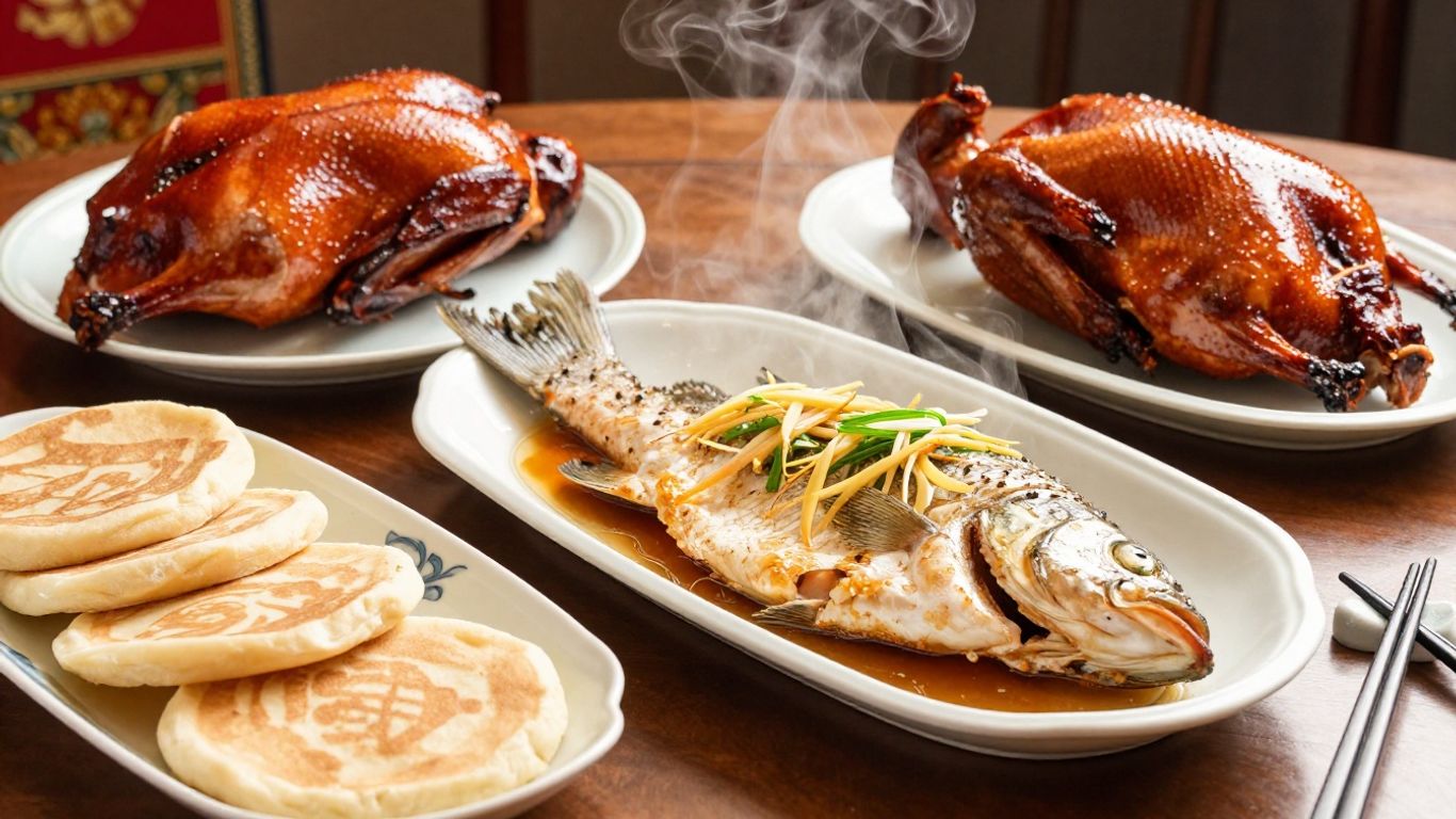 Chinese roast duck and holiday mains