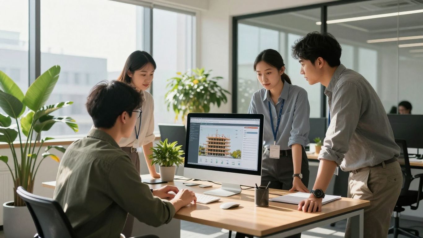 Buildertrend software interface on a computer screen.