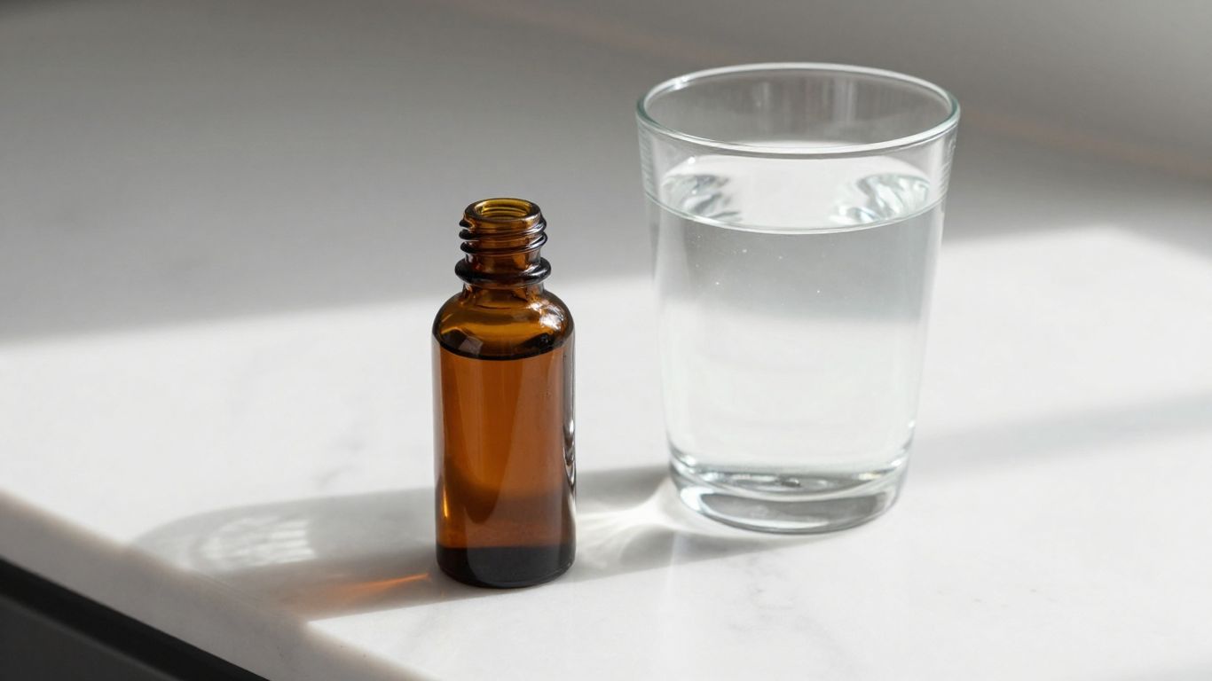 A clean minimalist pill bottle on a white surface