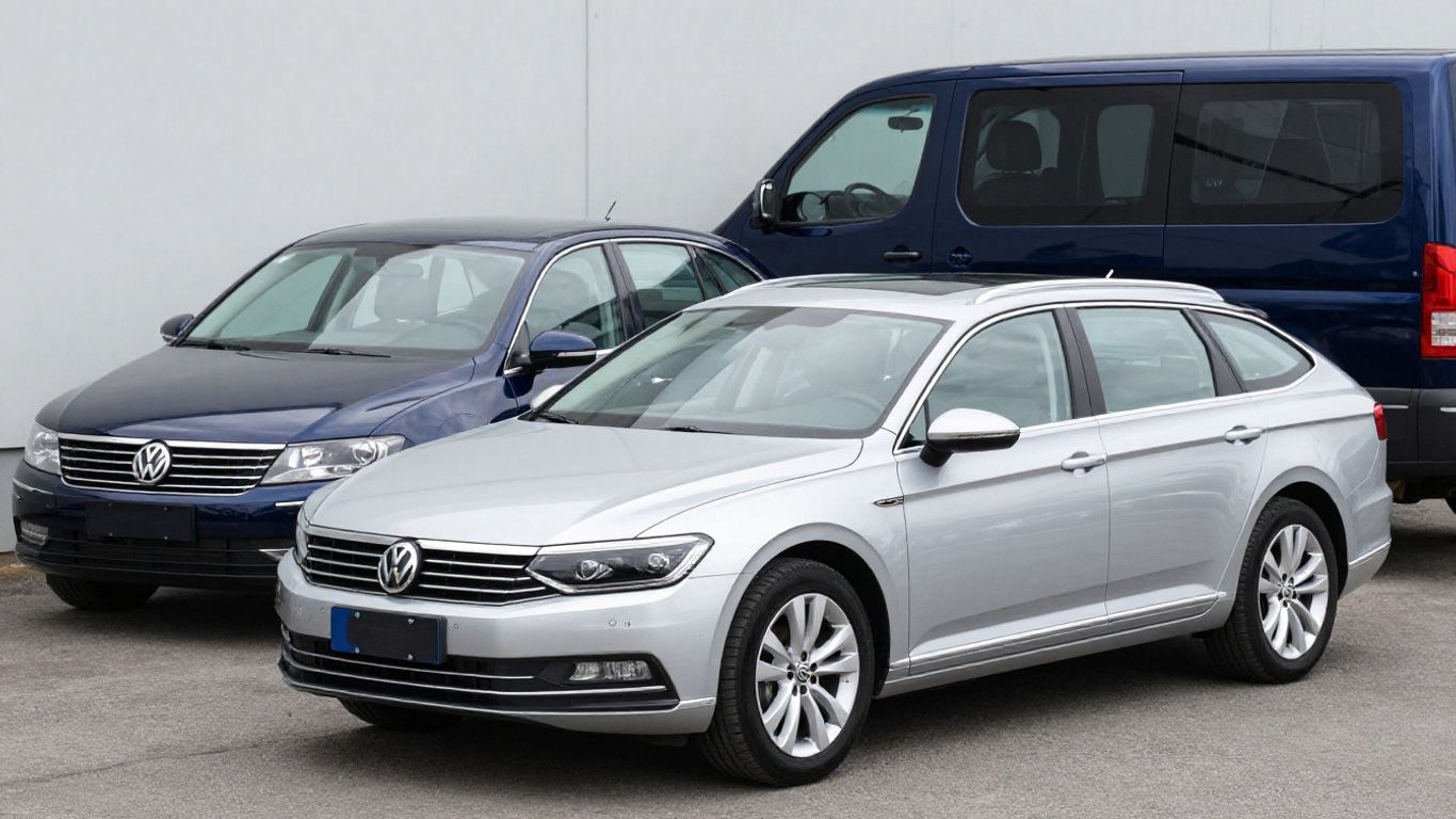 VW Passat Kombi und Limousine nebeneinander