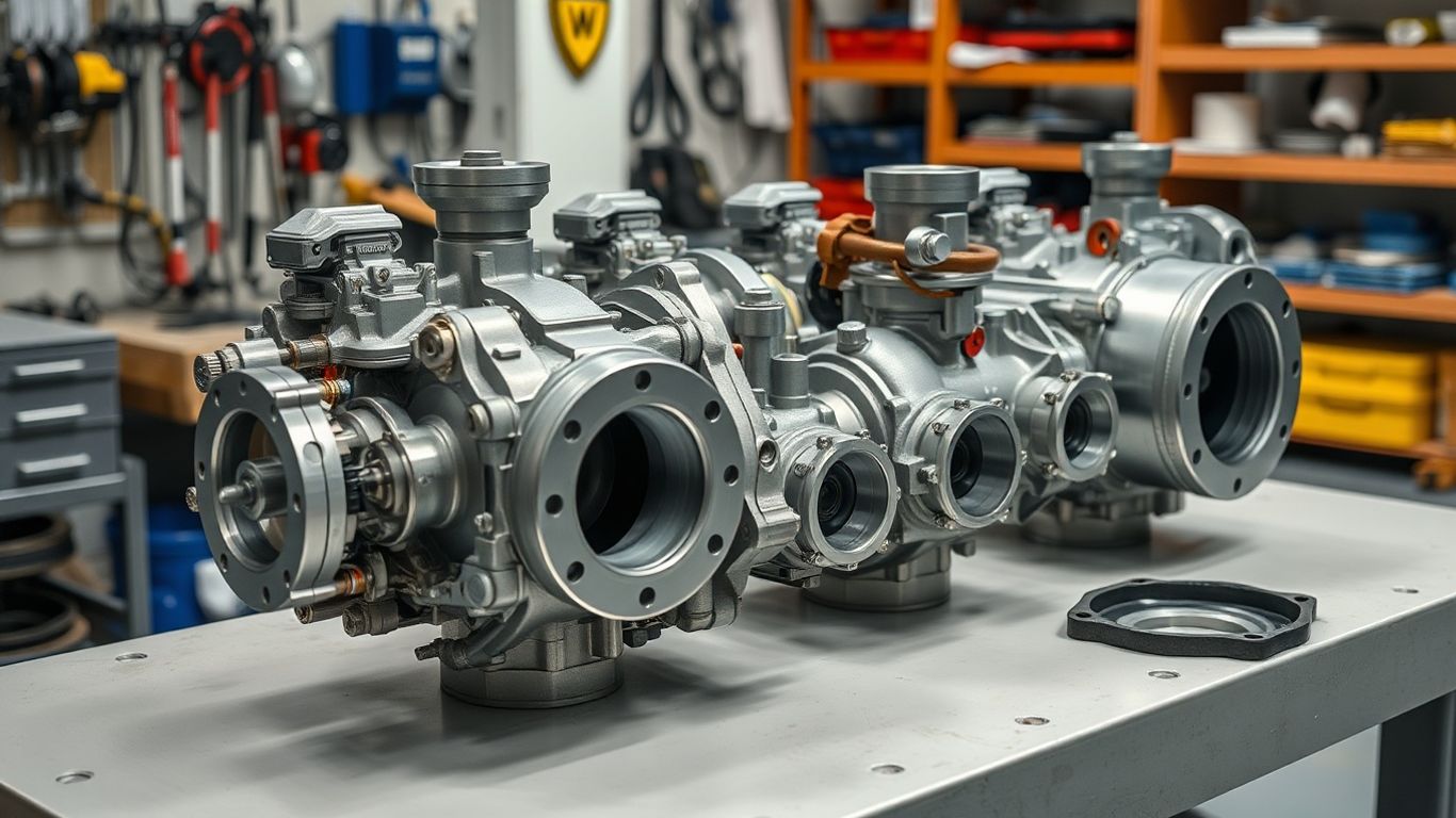 Metal engine components ready for professional assembly
