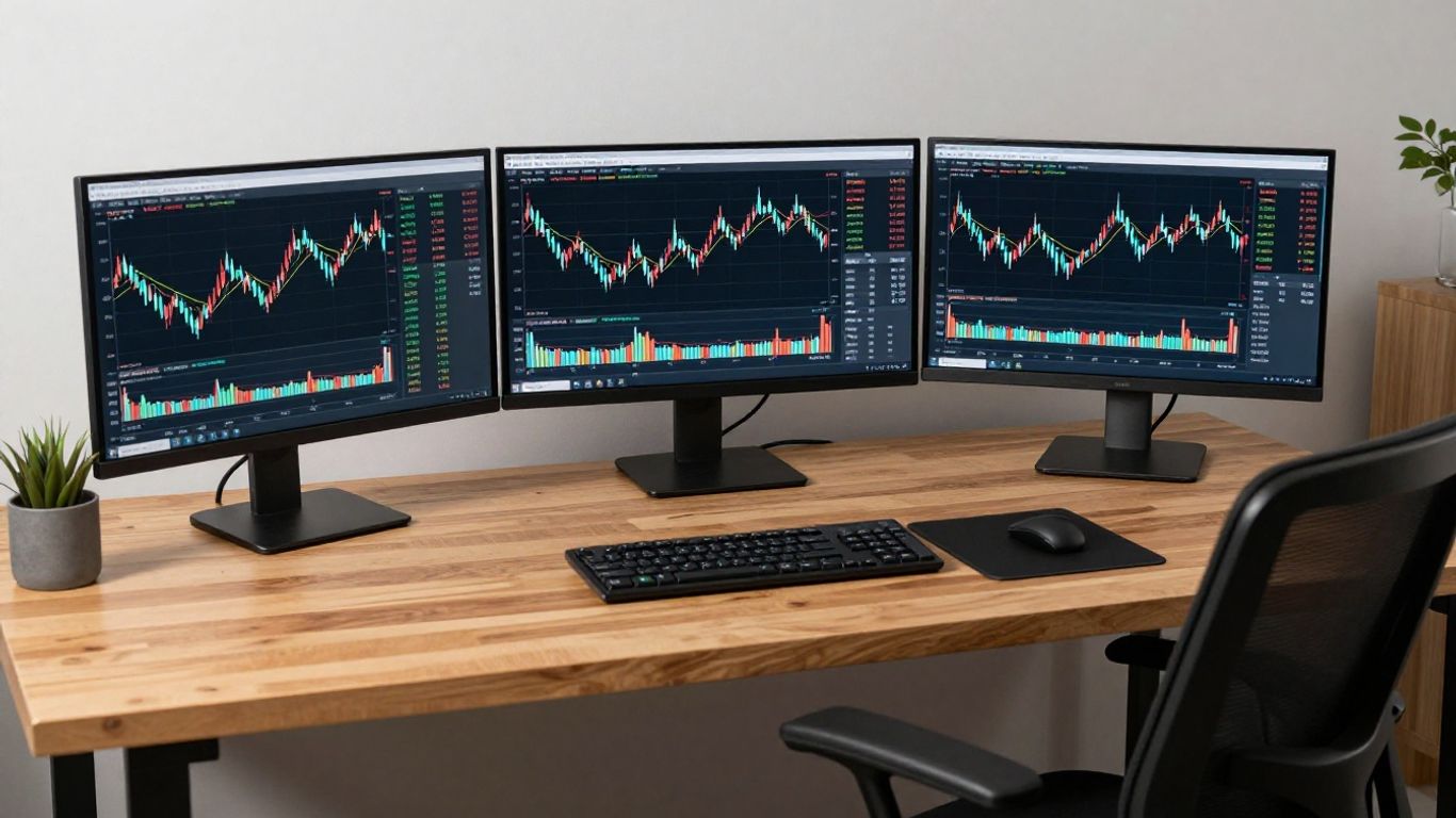Traders analyzing markets on screens