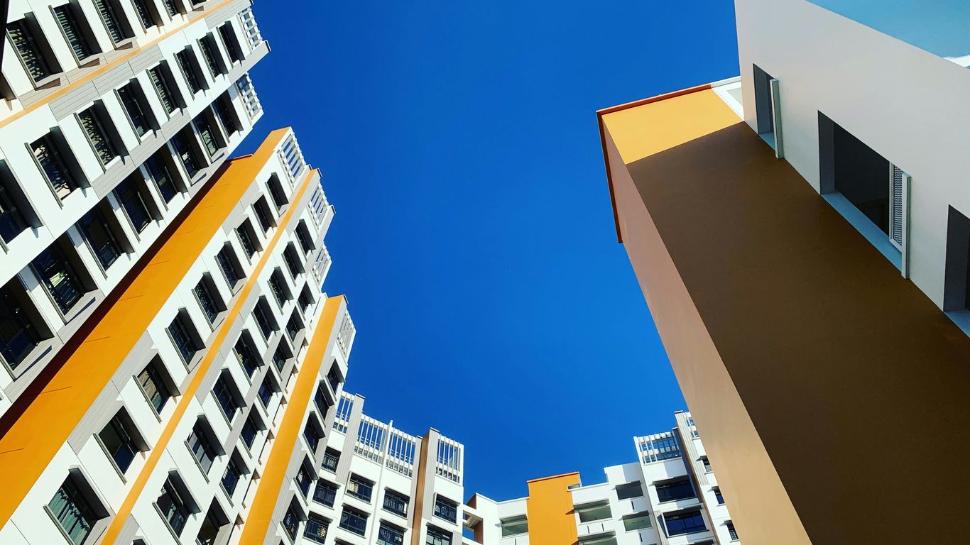 low-angle photography of high-rise building