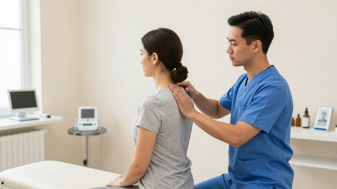 Professional spinal assessment in clinic